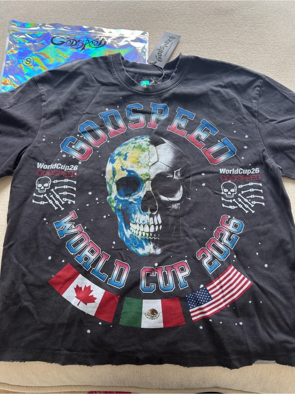 Godspeed Black Graphic Skull Tee - World Cup 2026